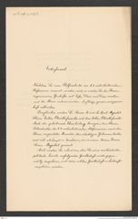 k.k. naturhistorisches Hofmuseum, Intendanzakten 1885-1896 (Hauer), Aktenzahl Z.317.b/1888, Seite 1